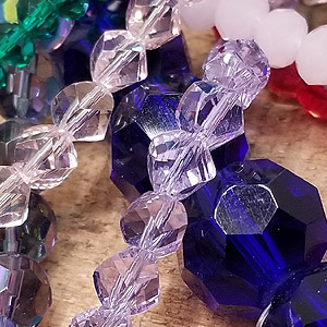 Machine Cut Glass Beads