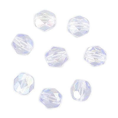 Fire polished Czech beads, AB alexandrite, 6mm. (SKU# GBFP6MM/45117). Sold per pack of 300