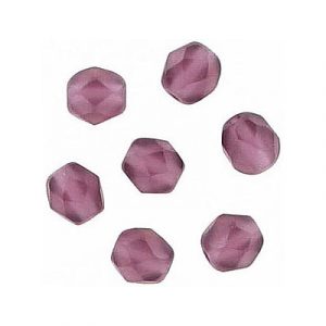 Fire polished Czech beads, matt amethyst, 6mm. (SKU# GBFP6MM/M202). Sold per pack of 300