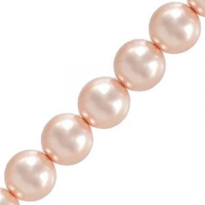 Glass pearls Czech, pink, 10mm. (SKU# IPCZ10MM/14243). Sold per pack of 100