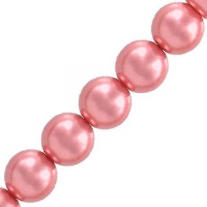 Glass pearls Czech, padparadscha, 10mm. (SKU# IPCZ10MM/70489). Sold per pack of 100