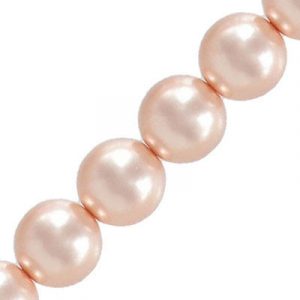 Glass pearls Czech, pink, 12mm. (SKU# IPCZ12MM/14243). Sold per pack of 100
