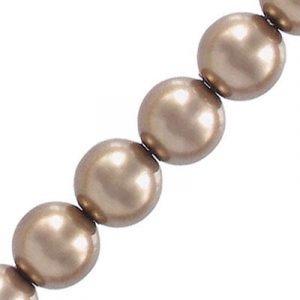 Glass pearls Czech, bronze, 12mm. (SKU# IPCZ12MM/70417). Sold per pack of 100