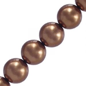 Glass pearls Czech, moka, 12mm. (SKU# IPCZ12MM/70419). Sold per pack of 100