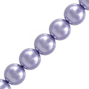 Glass pearls Czech, violet, 8mm. (SKU# IPCZ8MM/24765). Sold per pack of 150