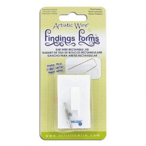Ear wire rectangle jig, 20-22ga soft wire. (SKU# JTFF665). Sold individually.