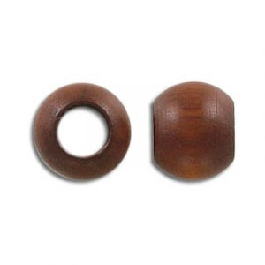 Bille de bois, 12x10mm with 7mm hole, noix. Vendu en paquet de 1000. (SKU# WB1545/WAL)