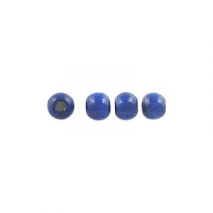 Bille de bois, 4mm, laqué, bleu. Vendu en paquet de 1000. (SKU# WB4MML/BL)