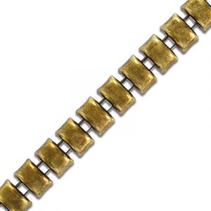 LIQUIDATION! Chain, length 8.0mm, width 5.0mm, thickness 4.0mm, antique brass, nickel free, 5 meters, steel core. (SKU# CC/S1073/OXBR). Sold per pack of 1 spool(s).