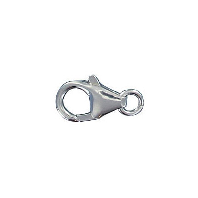 Sterling silver clasp lobster 15x9mm .925. Made in Italy. (SKU