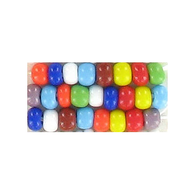 Seed beads, chalk bead, loose, multicolor, size 6. (SKU# GBC6L/19690). Sold per pack of 500 grams.