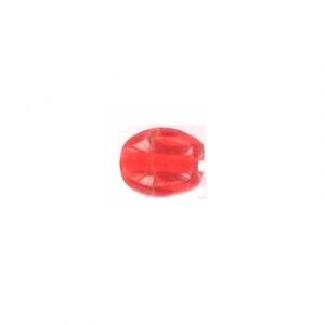 LIQUIDATION! Glass bead India, 10x13mm, red swirl. (SKU# GBI10X13/F3). Sold per pack of 100