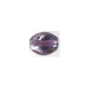 LIQUIDATION! Glass bead India, 10x13mm, oval, satin purple. (SKU# GBI10X13/S109). Sold per pack of 250 grams.