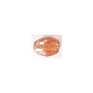 LIQUIDATION! Glass bead India, 10x13mm, oval, satin peach. (SKU# GBI10X13/S53). Sold per pack of 250 grams.