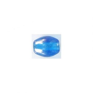 LIQUIDATION! Glass bead India, 10x13mm, oval, satin aqua blue. (SKU# GBI10X13/S68). Sold per pack of 250 grams.