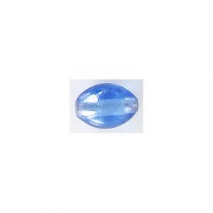 LIQUIDATION! Glass bead India, 10x13mm, oval, satin blue. (SKU# GBI10X13/S75). Sold per pack of 250 grams.