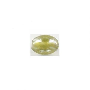 LIQUIDATION! Glass bead India, 10x13mm, oval, satin yellow. (SKU# GBI10X13/S93). Sold per pack of 250 grams.