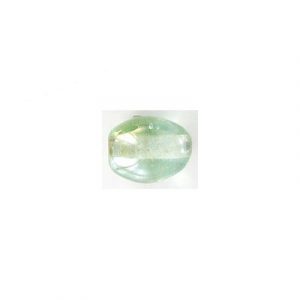 LIQUIDATION! Glass bead India, 10x13mm, oval, satin crystal. (SKU# GBI10X13/S95). Sold per pack of 250 grams.