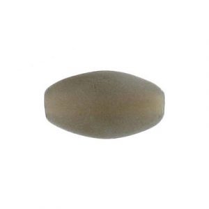 LIQUIDATION! Glass bead India, oval, 10x20mm, matte gray, grey. (SKU# GBI10X20/M78). Sold per pack of 250 grams.