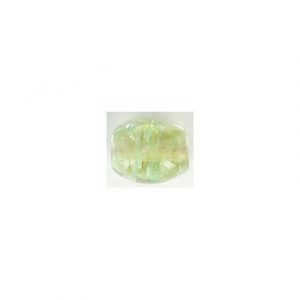 LIQUIDATION! Billes de verre Inde, 10x8mm, avec motif, vert clair. Vendu en paquet de 250 grammes. (SKU# GBI10X8/GKJ93)
