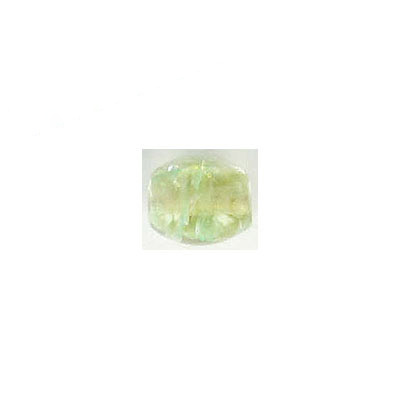 LIQUIDATION! Billes de verre Inde, 10x8mm, avec motif, vert clair. Vendu en paquet de 250 grammes. (SKU# GBI10X8/GKJ93)