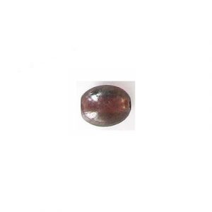 LIQUIDATION! Glass bead India, 10x8mm, oval, satin black diamond. (SKU# GBI10X8/S62). Sold per pack of 250 grams.
