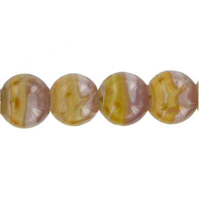 LIQUIDATION! Glass bead India, 14mm, two-tone purple. (SKU# GBI14MM/QR3). Sold per pack of 1 strand(s).
