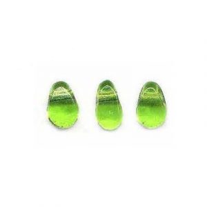 LIQUIDATION! Glass bead India, olivine. (SKU# GBI25493/52). Sold per pack of 250 grams.