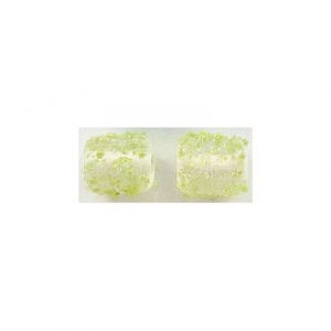 LIQUIDATION! Billes de verre Inde, olivine cristal. Vendu en paquet de 250 grammes. (SKU# GBI504/GM52)