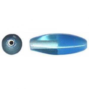 LIQUIDATION! Billes de verre Inde, deux tons saphir clair. Vendu en paquet de 100. (SKU# GBI519/X58)