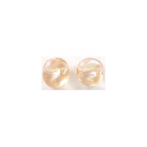 LIQUIDATION! Glass bead India, satin light pink-ab. (SKU# GBI525/G106). Sold per pack of 250 grams.