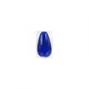 LIQUIDATION! Billes de verre Inde, 8x13mm, pear shaped,bleu foncé. Vendu en paquet de 250 grammes. (SKU# GBI543/BJ83)