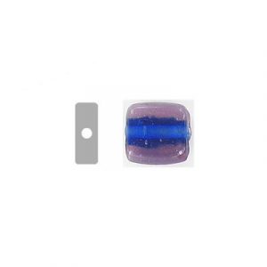 LIQUIDATION! Glass bead India, two-tone cube purple. (SKU# GBI631/C58). Sold per pack of 250 grams.