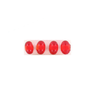 LIQUIDATION! Glass bead India, red. (SKU# GBI642/65). Sold per pack of 250 grams.