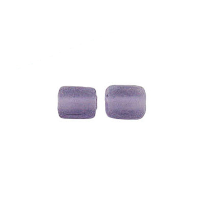 LIQUIDATION! Glass bead India, frosted, cube lilac. (SKU# GBI692/M109). Sold per pack of 250 grams.