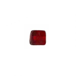 LIQUIDATION! Billes de verre Inde, cube rouge. Vendu en paquet de 250 grammes. (SKU# GBI693/65)