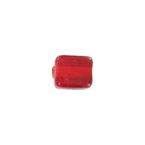 LIQUIDATION! Billes de verre Inde, cube rouge. Vendu en paquet de 250 grammes. (SKU# GBI694/65)