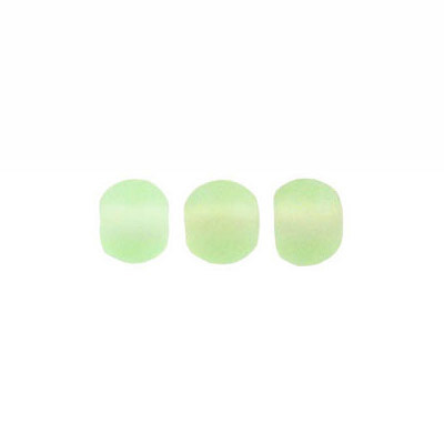 LIQUIDATION! Glass bead India, round, 6mm, matte light green. (SKU# GBI6MM/M76). Sold per pack of 250 grams.