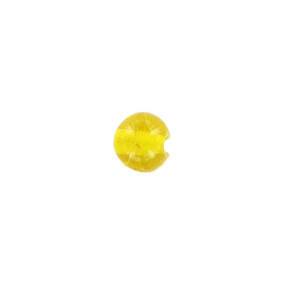 LIQUIDATION! Glass bead India, 8mm, yellow swirl. (SKU# GBI8MM/F5). Sold per pack of 250 grams.