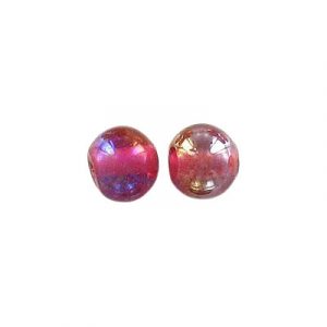 LIQUIDATION! Glass bead India, 8mm, satin pink-ab. (SKU# GBI8MM/G111). Sold per pack of 250 grams.