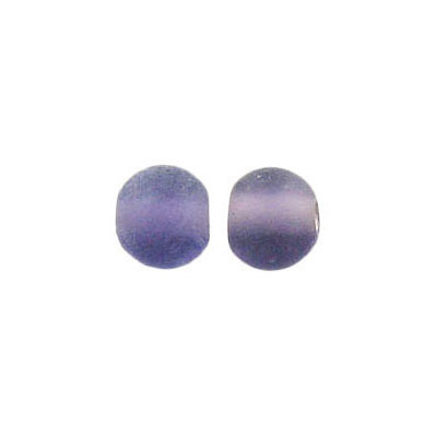 LIQUIDATION! Glass bead India, 8mm, matte purple. (SKU# GBI8MM/M109). Sold per pack of 250 grams.