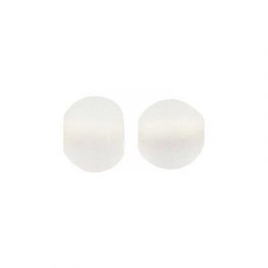 LIQUIDATION! Glass bead India, 8mm, matte crystal. (SKU# GBI8MM/M64). Sold per pack of 250 grams.