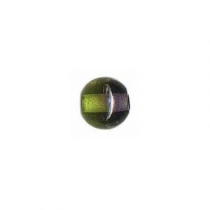 LIQUIDATION! Glass bead India, 8mm, two-tone olivine. (SKU# GBI8MM/X36). Sold per pack of 100
