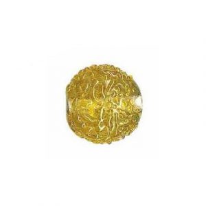 LIQUIDATION! Glass bead India, flat disc, yellow crystal. (SKU# GBI924/GM72). Sold per pack of 250 grams.