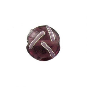 LIQUIDATION! Glass bead India, purple. (SKU# GBI924/GOQ6). Sold per pack of 50