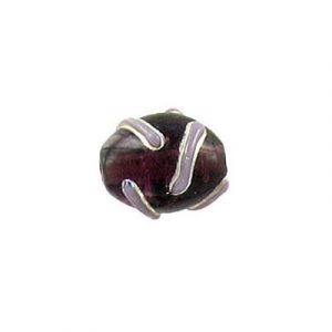 LIQUIDATION! Glass bead India, 9x11mm, oval, purple. (SKU# GBI9X11/GOQ6). Sold per pack of 50