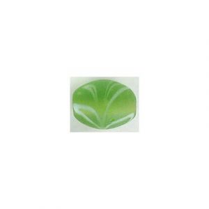 LIQUIDATION! Glass bead India, 9x11mm, pattern, olive. (SKU# GBI9X11/SM52). Sold per pack of 250 grams.