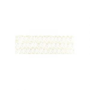 Perles de rocaille, en vrac, blanc lustré, grandeur 10. Vendu en paquet de 250 grammes. (SKU# GBR10L/57102)