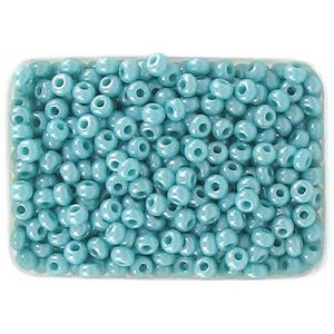 Seed beads, rocaille bead, loose, luster green, size 10. (SKU# GBR10L/68130). Sold per pack of 250 grams.