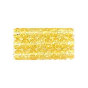 Perles de rocaille, en vrac, topaze transparent, grandeur 6. Vendu en paquet de 500 grammes. (SKU# GBR6L/10020)